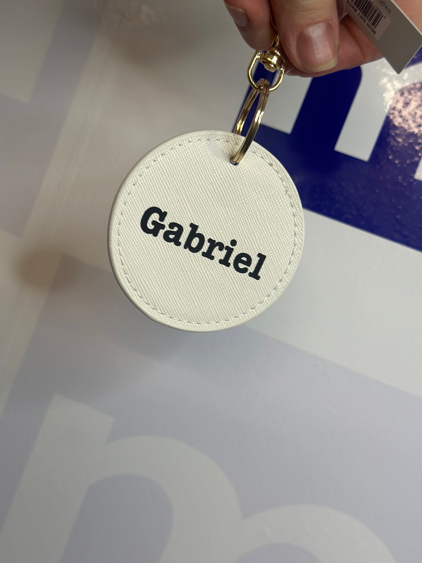 Circular Key Clip - with personalisation