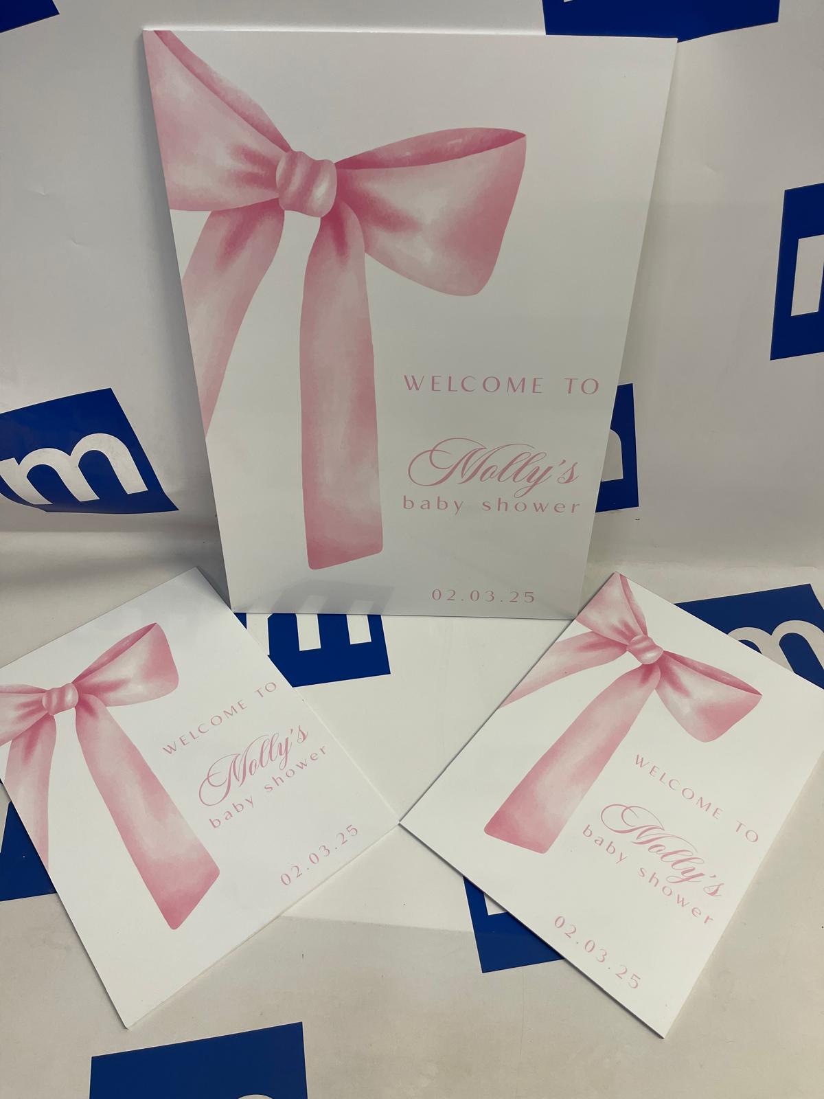 Party Sign A2 (sits on easel)