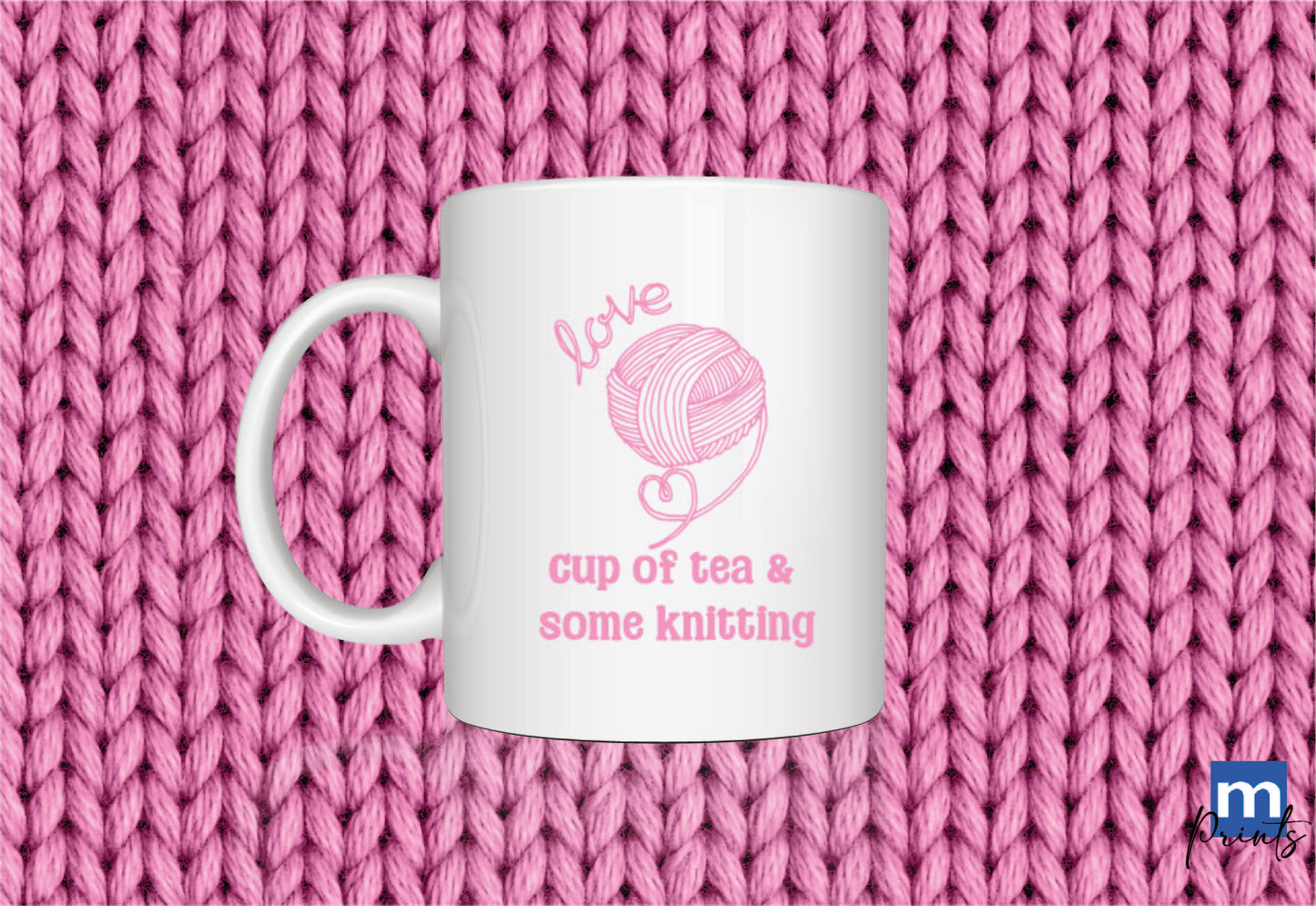 Cup of tea and some knitting